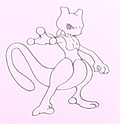 mewtwo drawings easy.